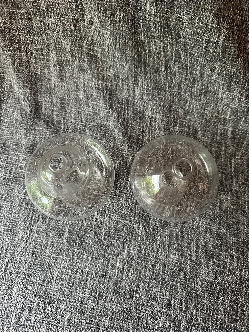 Mushroom shaped stem vases • holds water
